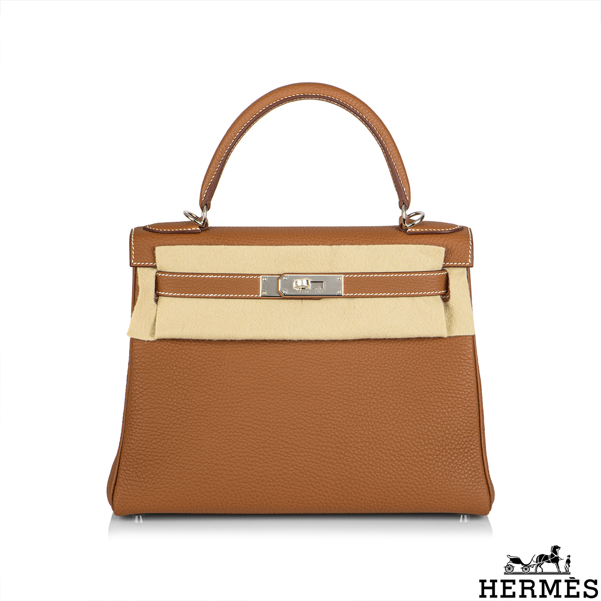 Hermes Kelly Retourne Bag 28cm Gold Togo Gold Hardware